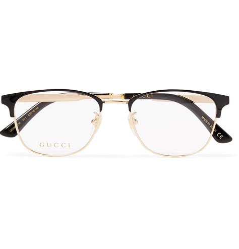 gucci frames black and gold|gucci gold frame eyeglasses.